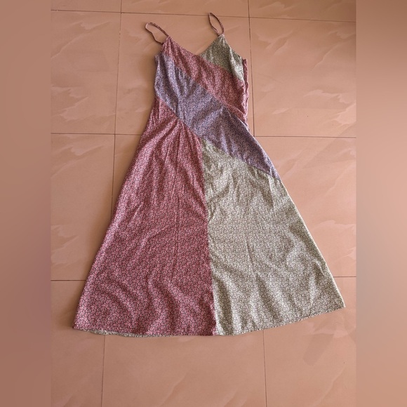 NA-KD TIE BACK DETAIL MAXI DRESS IN A MULTICOLOR Floral Print Sleeveless Size 36 - Picture 13 of 16